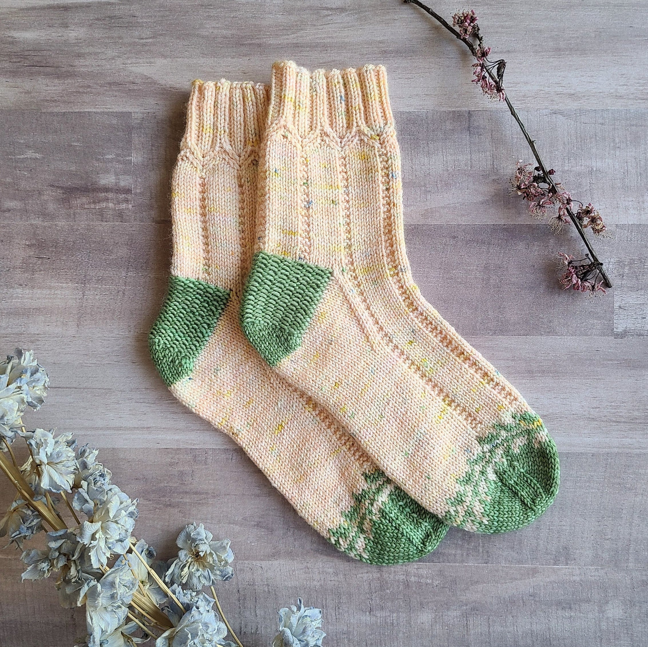 Spring Rain Socks Pattern Knitting Pattern Knit Socks Etsy