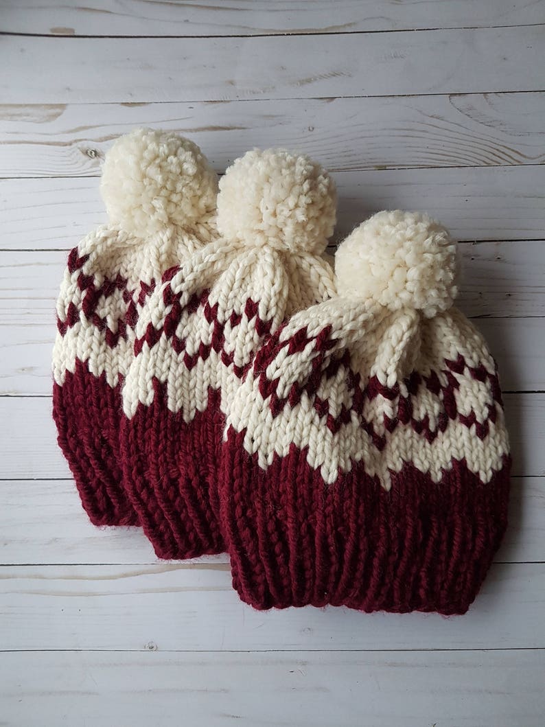 Fair Isle Knitting Pattern Knitting Pattern Fair Isle Beanie Etsy