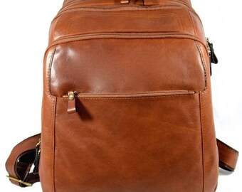 Genuine Leather Man Backpack