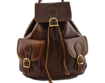 Echtes Leder Rucksack