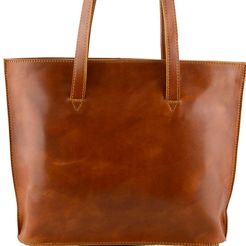 Genuine Leather Shoulder Bag Etsy