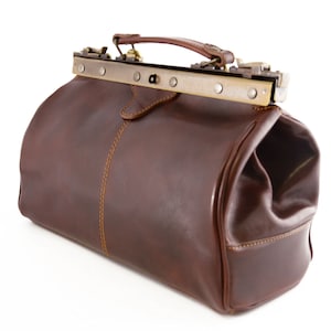 Genuine Leather Doctor Bag Overlapping Metal Hinges Closure - Etsy