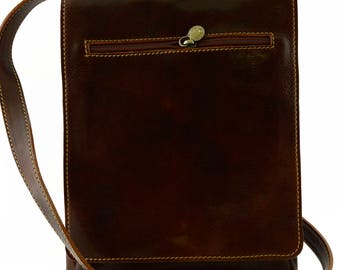 Genuine Leather Man Bag for Ipad and Tablet
