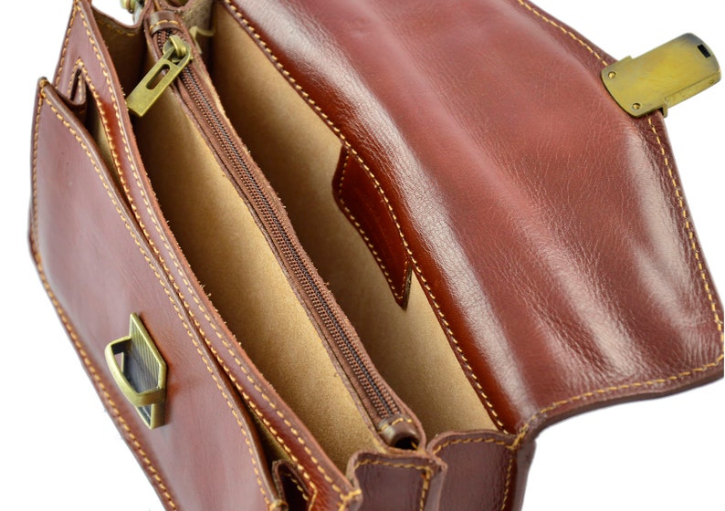 Sac à Main pour Homme en Cuir Véritable image 8