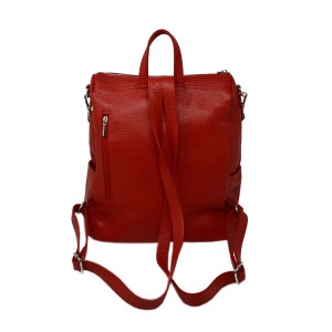 Genuine Leather Multifunctional Shoulder Bag Backpack - Etsy