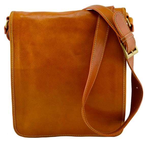 Genuine Leather Crossbody Bag | Etsy