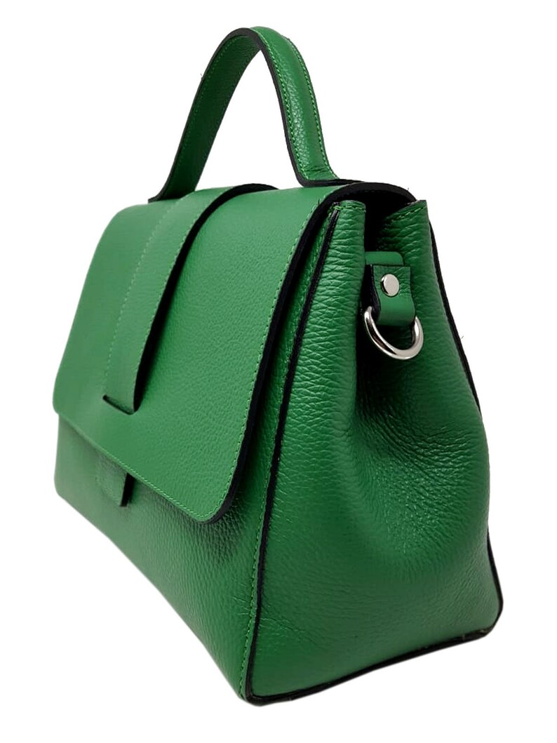 Genuine Leather Handbag Etsy