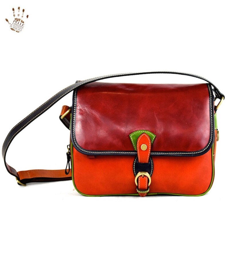 Woman Leather Shoulder Bag Etsy