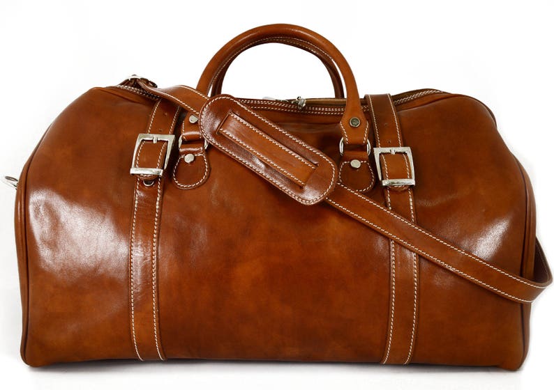 Genuine Leather Travel Bag - Etsy