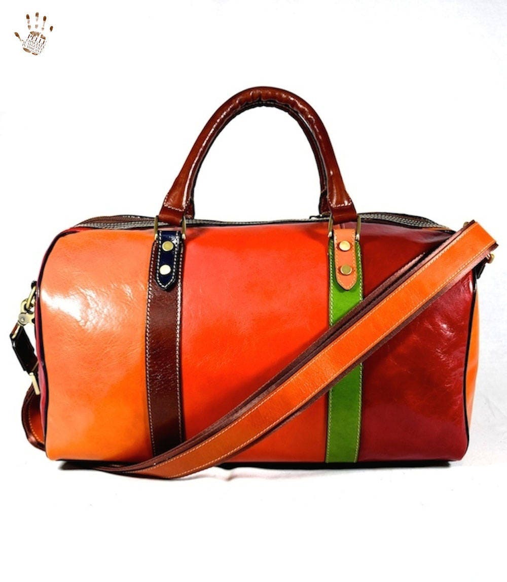 Genuine Leather Travel Bag Etsy