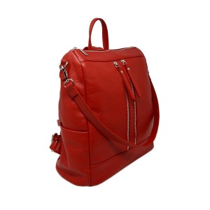 Genuine Leather Multifunctional Shoulder Bag Backpack - Etsy