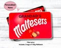 Personalised MALTESERS Tin / Birthday /Christmas /Thinking of you / celebration / Stocking Filler /Secret Santa/Chocolate lover gift