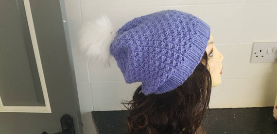 ladies wool bobble hats