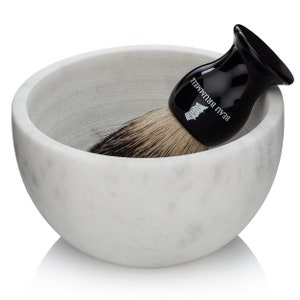 Heat Retaining Marble Shaving Bowl Hand Crafted from 100% Natural Marble image 5