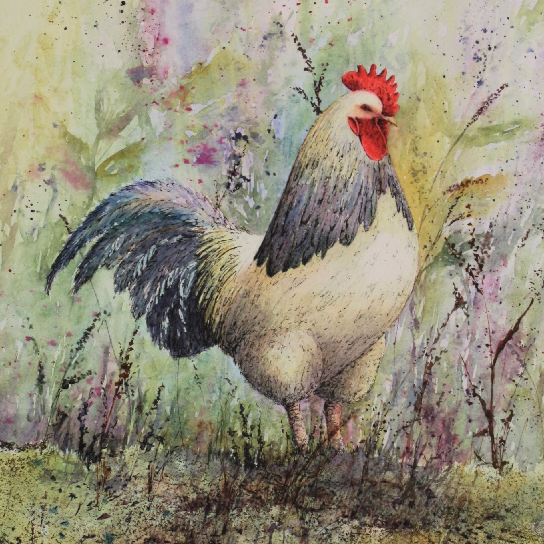 Farmyard animals collection of blank greetings cards from | Etsy