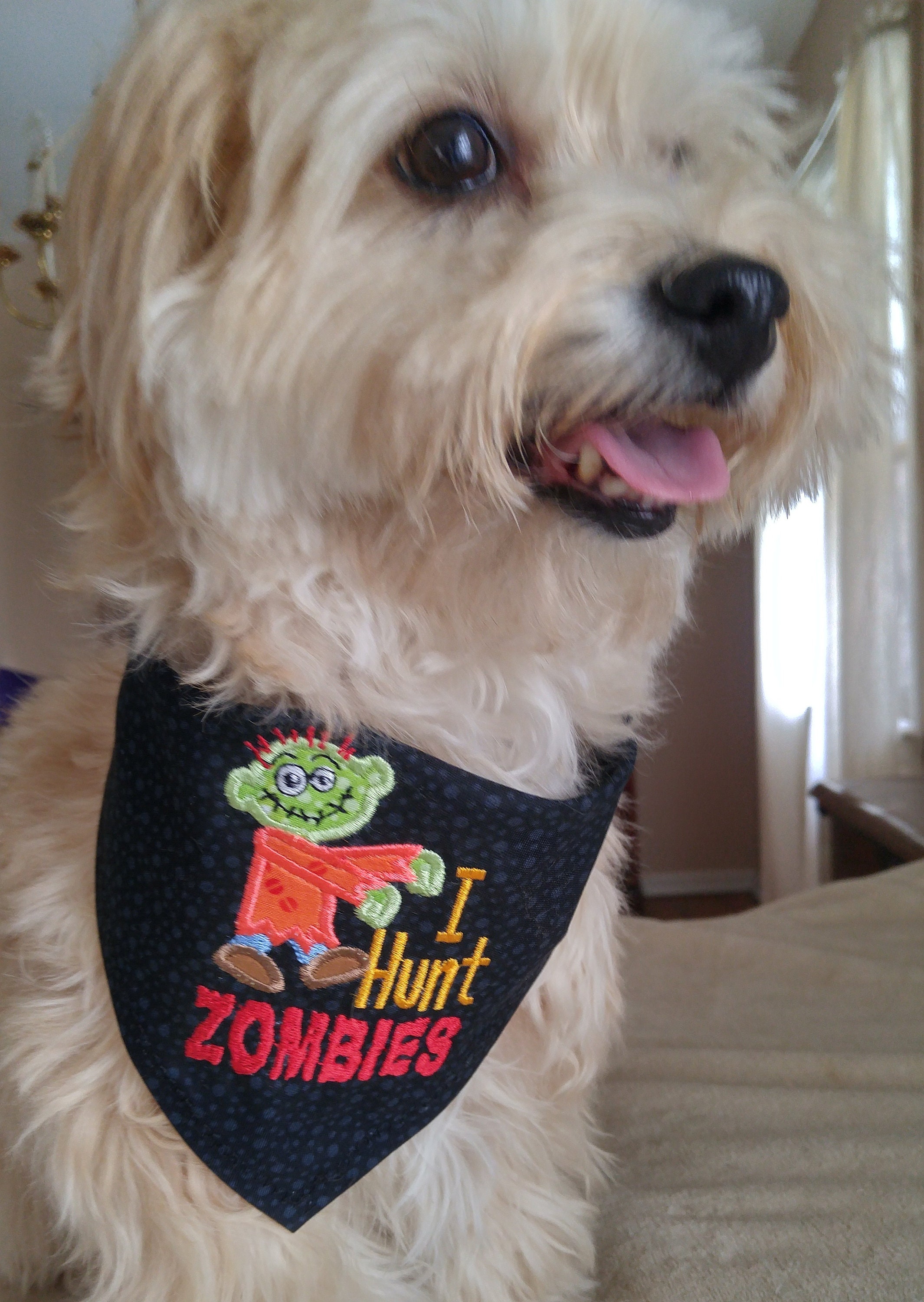 Dog Bandanas Halloween Dog Bandanas Large Dog Bandanas Etsy