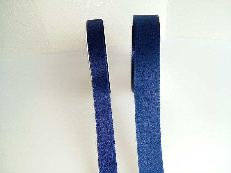 Decoration 1 inch Sewing Floristic without wired edge Decoration blue blue Ribbon Gift Wrapping Taffetta Ribbon 2,5 cm