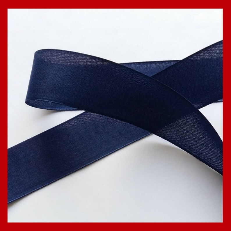 Decoration 1 inch Sewing Floristic without wired edge Decoration blue blue Ribbon Gift Wrapping Taffetta Ribbon 2,5 cm