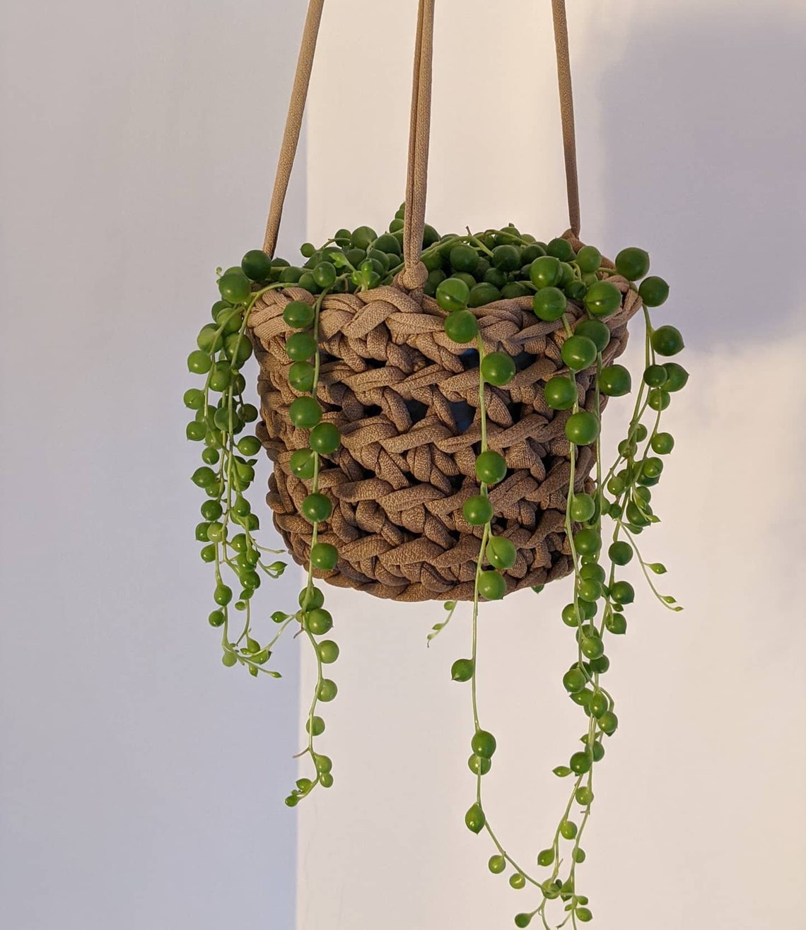 Crochet Plant Hanger or Pot Home Decor Recyclable Etsy