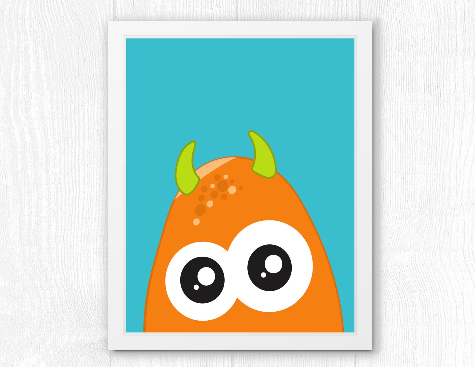 Monster Wall Art Set of 2 Nursery Digital Prints Monster Etsy