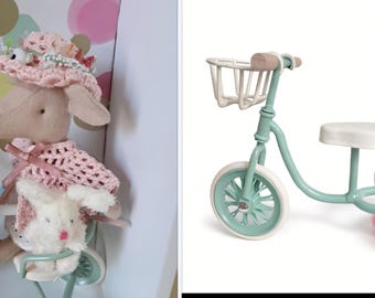 Maileg Mouse-poppenhuis paasvoorjaarsdriewieler - mooie miniaturen voor lente-uitstalling poppenhuis
