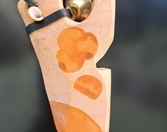 Trauffer Switzerland Wooden Cow carved cow Swiss vintage primitive cow toy Montessori/Stiener