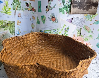 Vintage storage basket