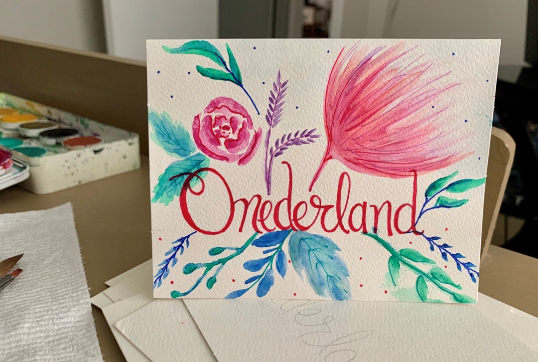 Custom Watercolor Hand Painted Cards - Etsy