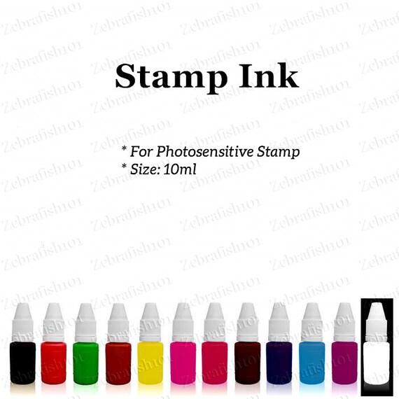 Rubber Endorsing Ink Koh-i-noor Stamp Pad Refill Black Blue Red