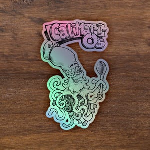 Calimarios - Holographic Sticker