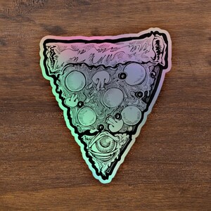 All-Seeing Stuffed Crust - Holographic Sticker