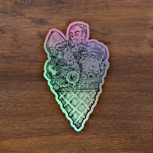 Pals on a Cone - Holographic Sticker