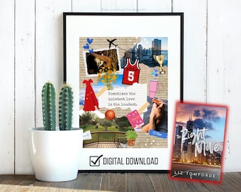 The Right Move Inspiriert - Digitaler Kunstdruck, literarisches Geschenk, Roman Shay, Windy City, Liz Tomforde