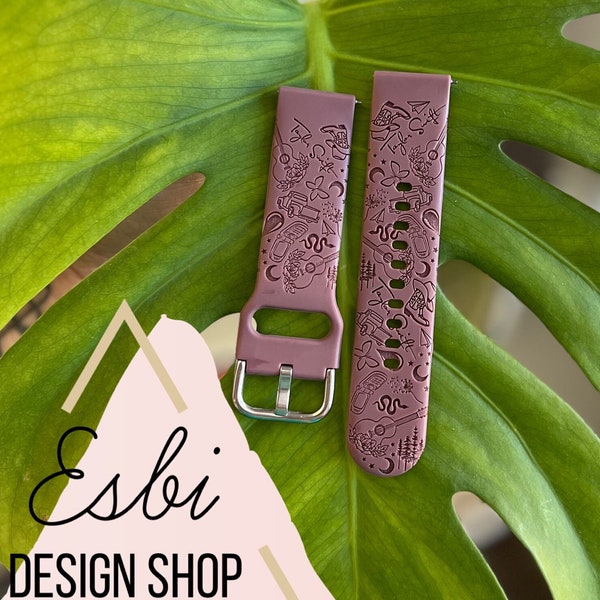 Swiftie Inspired Engraved Monogram Watch Band | T Swift Album Watch Band | Eras | Taylor Friendship Watch Band | Galaxy Band | Active Band