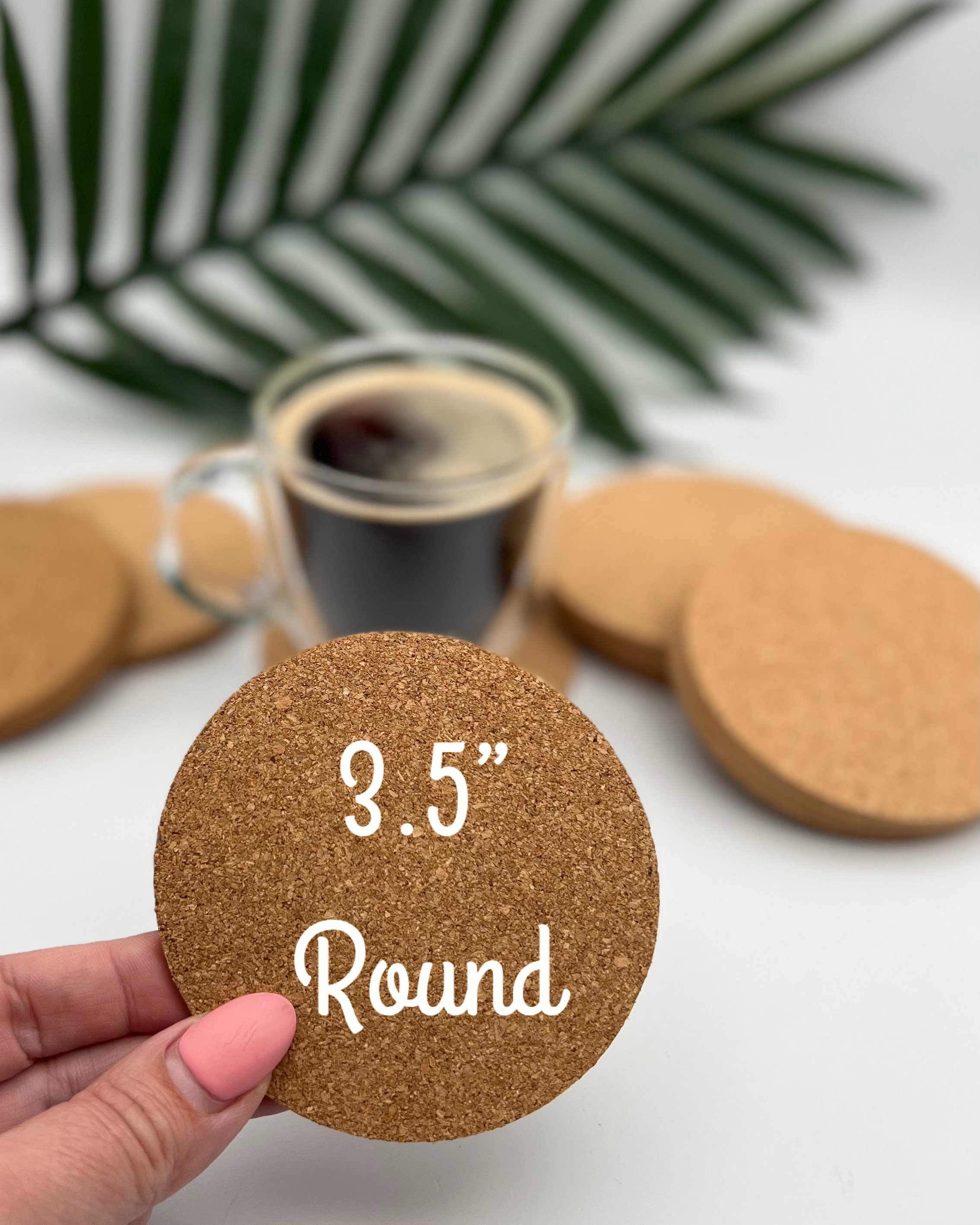 Blank Cork Coasters Bulk - From $2.25 per Set of 4!