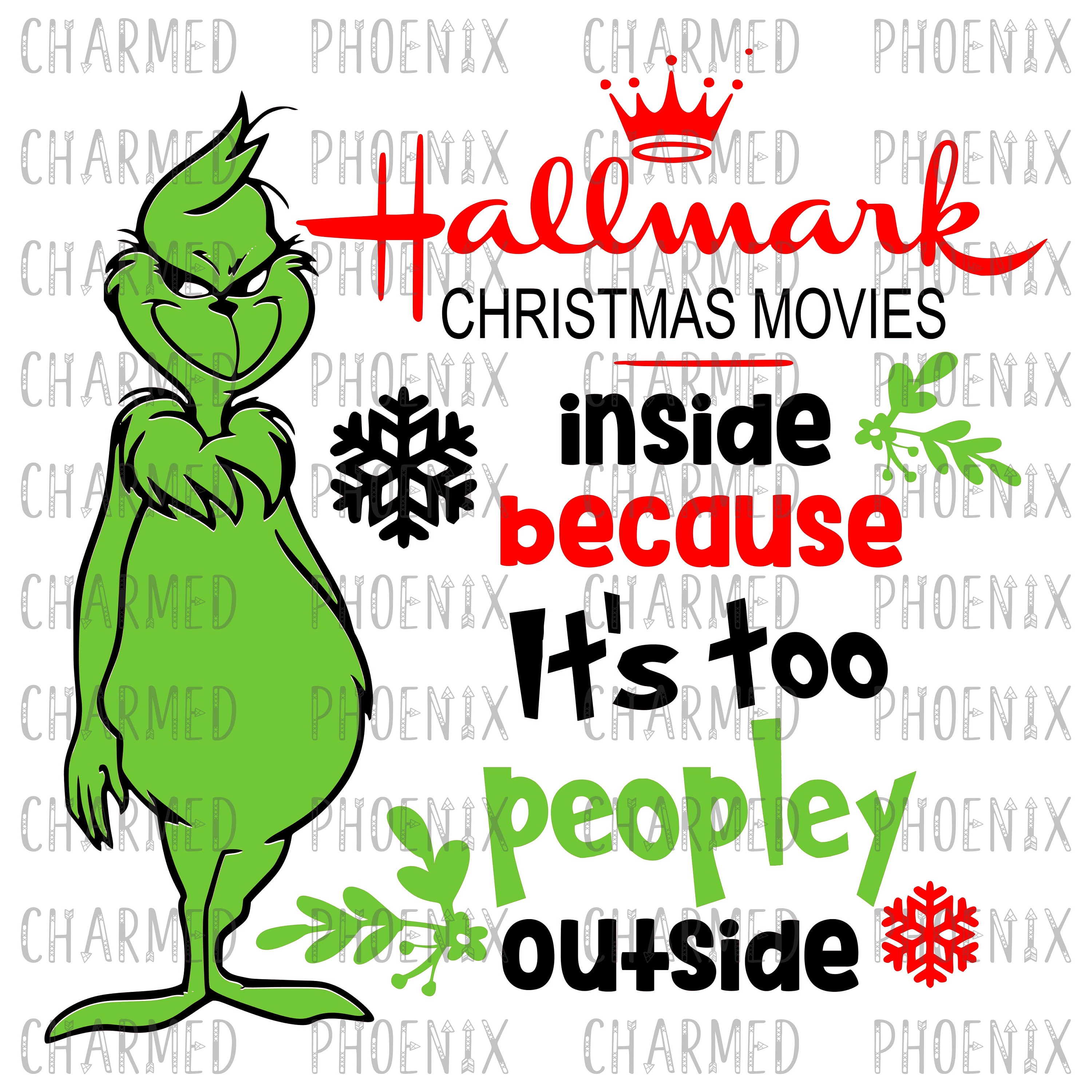 Hallmark Grinchtoo Peopleypngjpegsublimationt Etsy