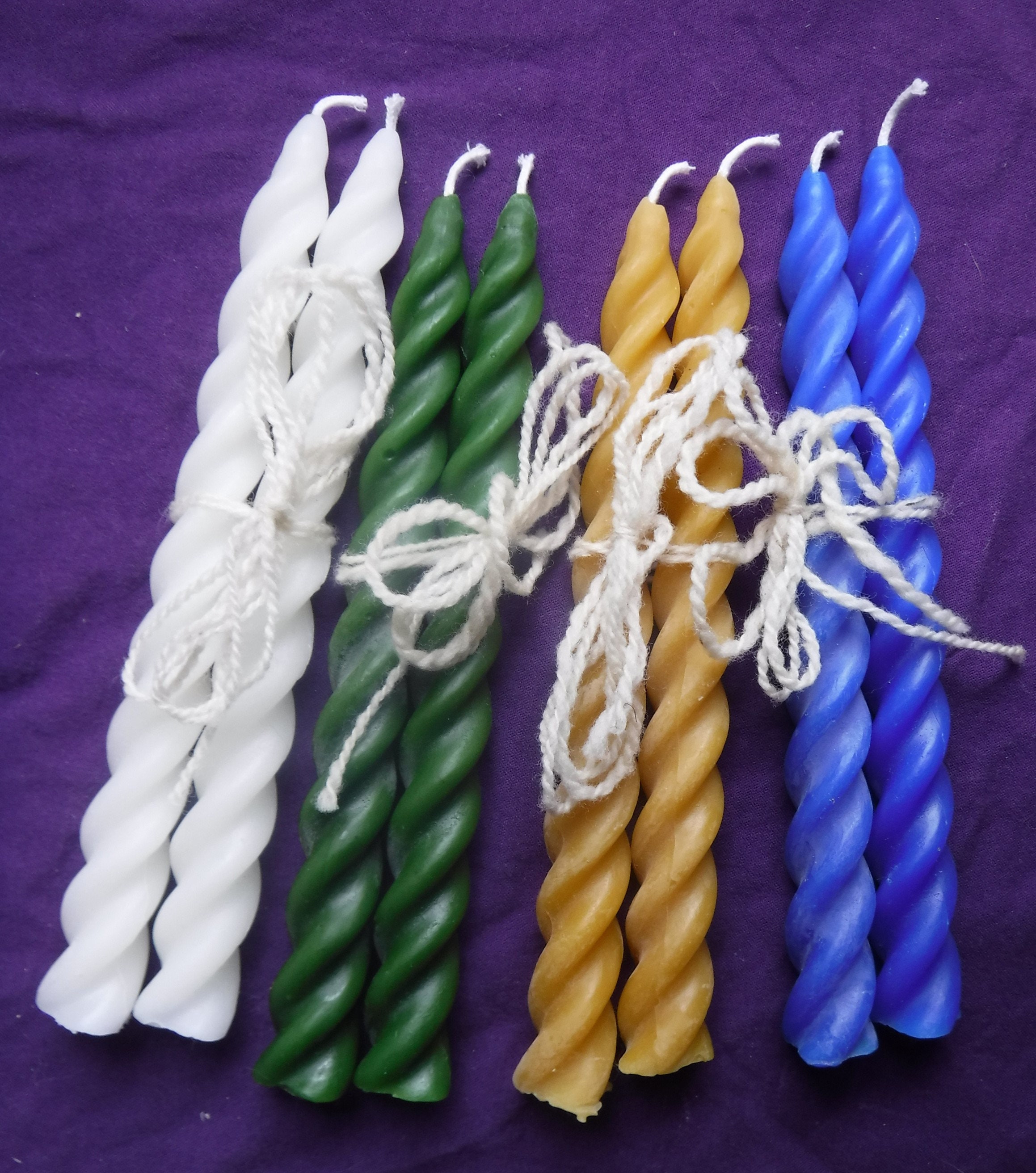Twisted Taper Candles 7 inches Etsy