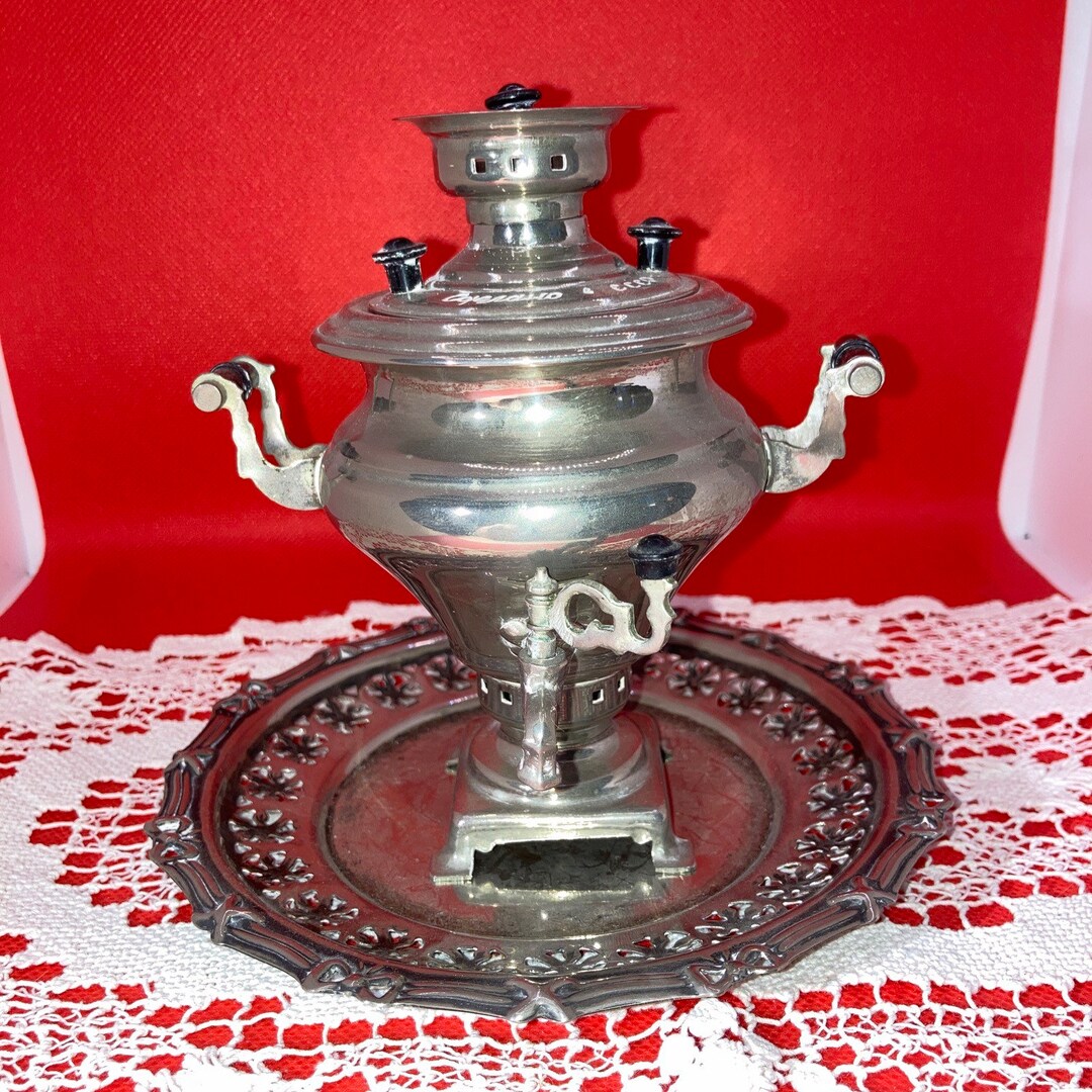 Vintage Samovar Teapot Soviet Russian Desk Miniature Decor. Etsy
