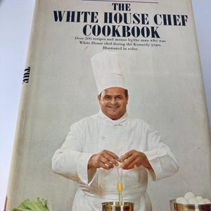 White House Chef Cookbook by  Rene Verdon HCDJ First US Edition 1st Print 1967
