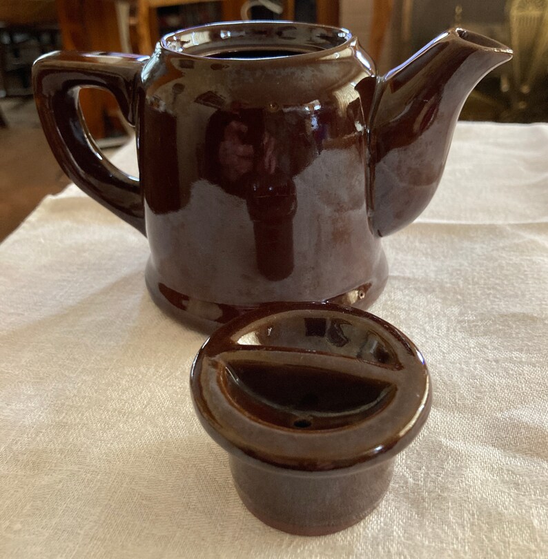 Vintage Brown Single Serve Teapot Marked Occupied Japan. Etsy