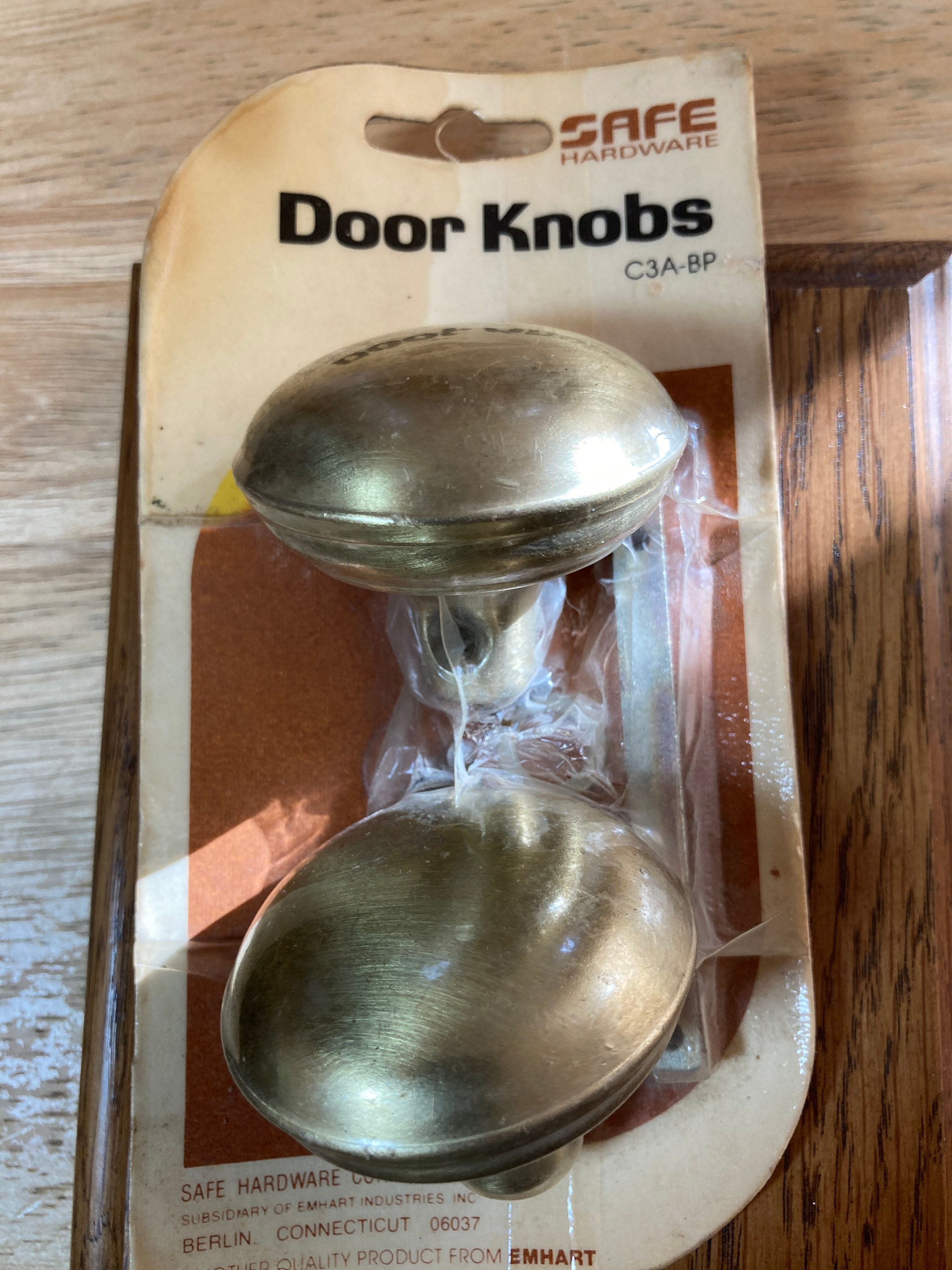 Vintage Emhart Door Knobs Safe Hardware Brushed Door Knob Etsy