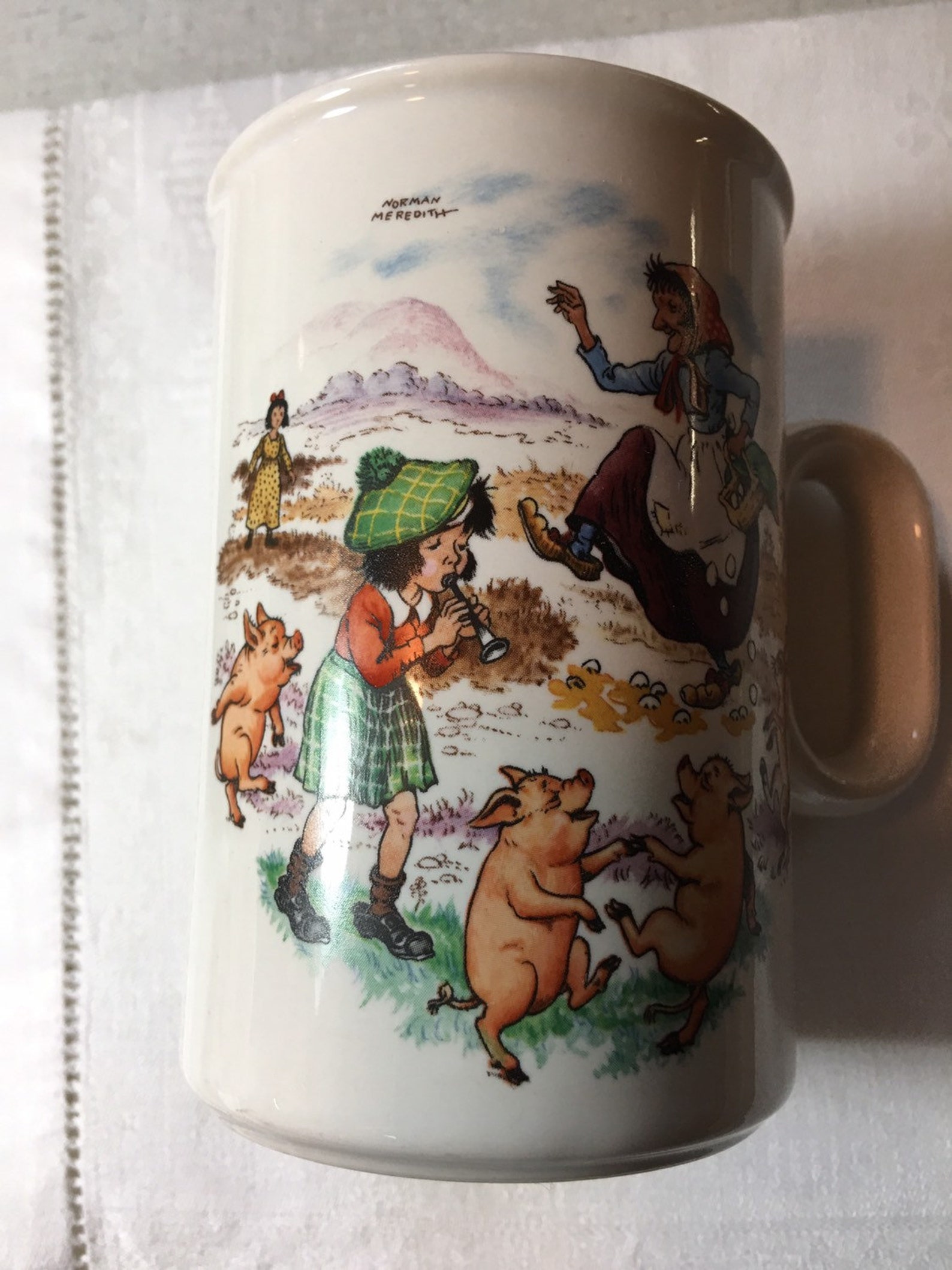 Vintage Hornsea Mug Norman Meredith 3 Little Pigs. Made in Etsy