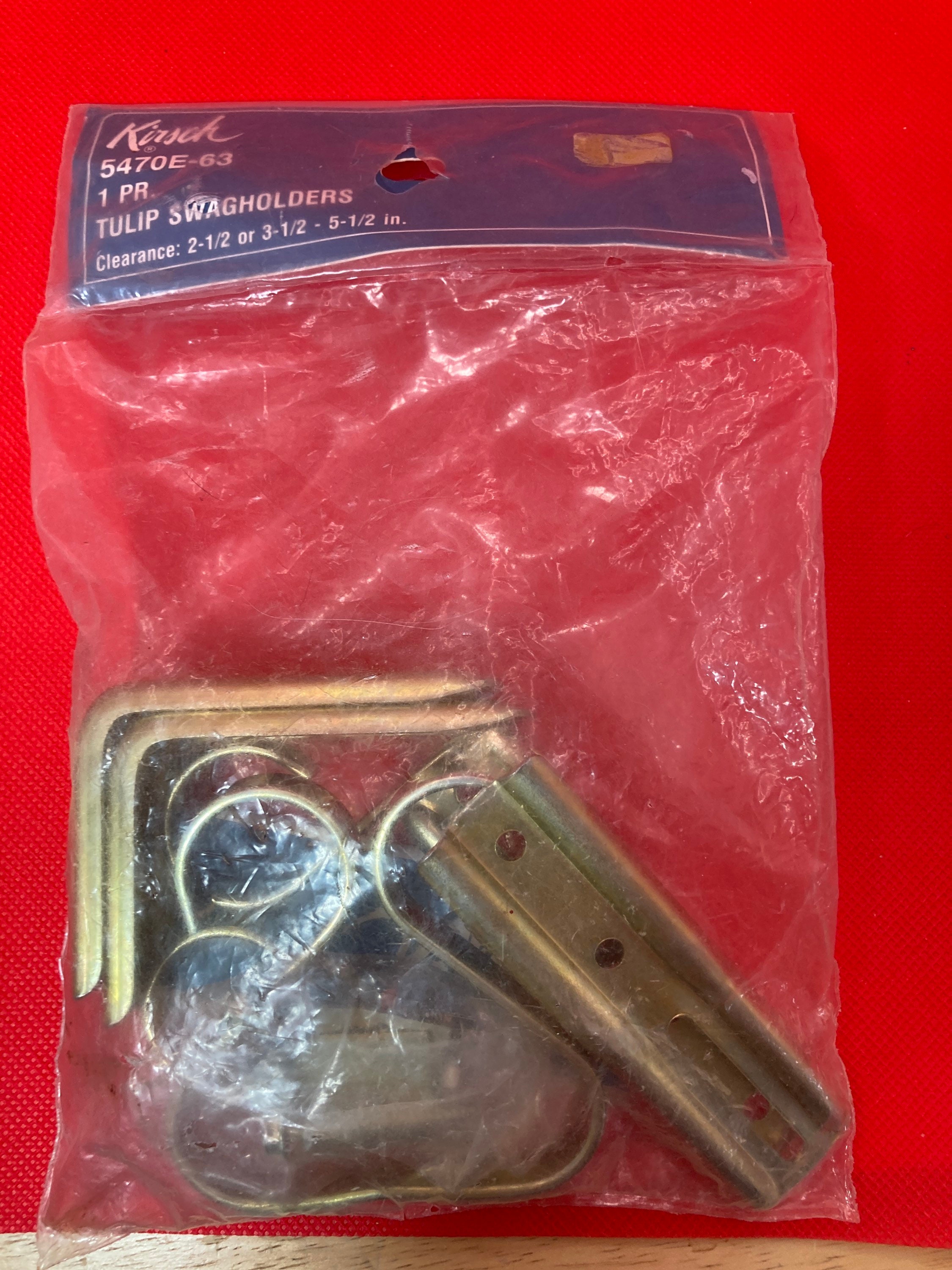 Kirsch Tulip Swagholders 1 Pair Brass Finish 5470e-63vintage ...