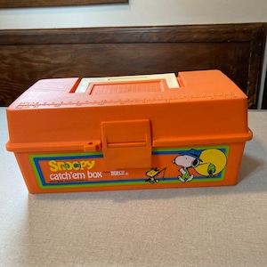 Zebco Snoopy Catch 'em Box 1958 Vintage Children's Fishing Tackle
