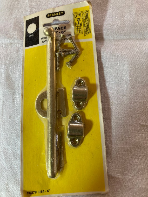 Stanley Surface Bolt6 Satin Brass Etsy