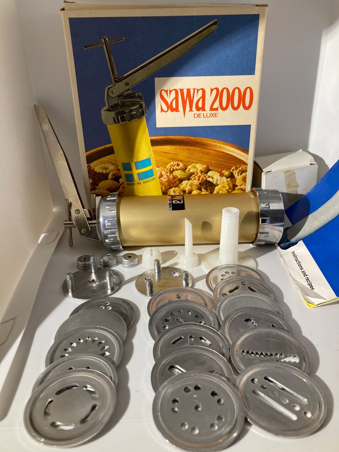 Vintage Sawa 2000 Deluxe Cookie Press /cookie Dough Gun Etsy