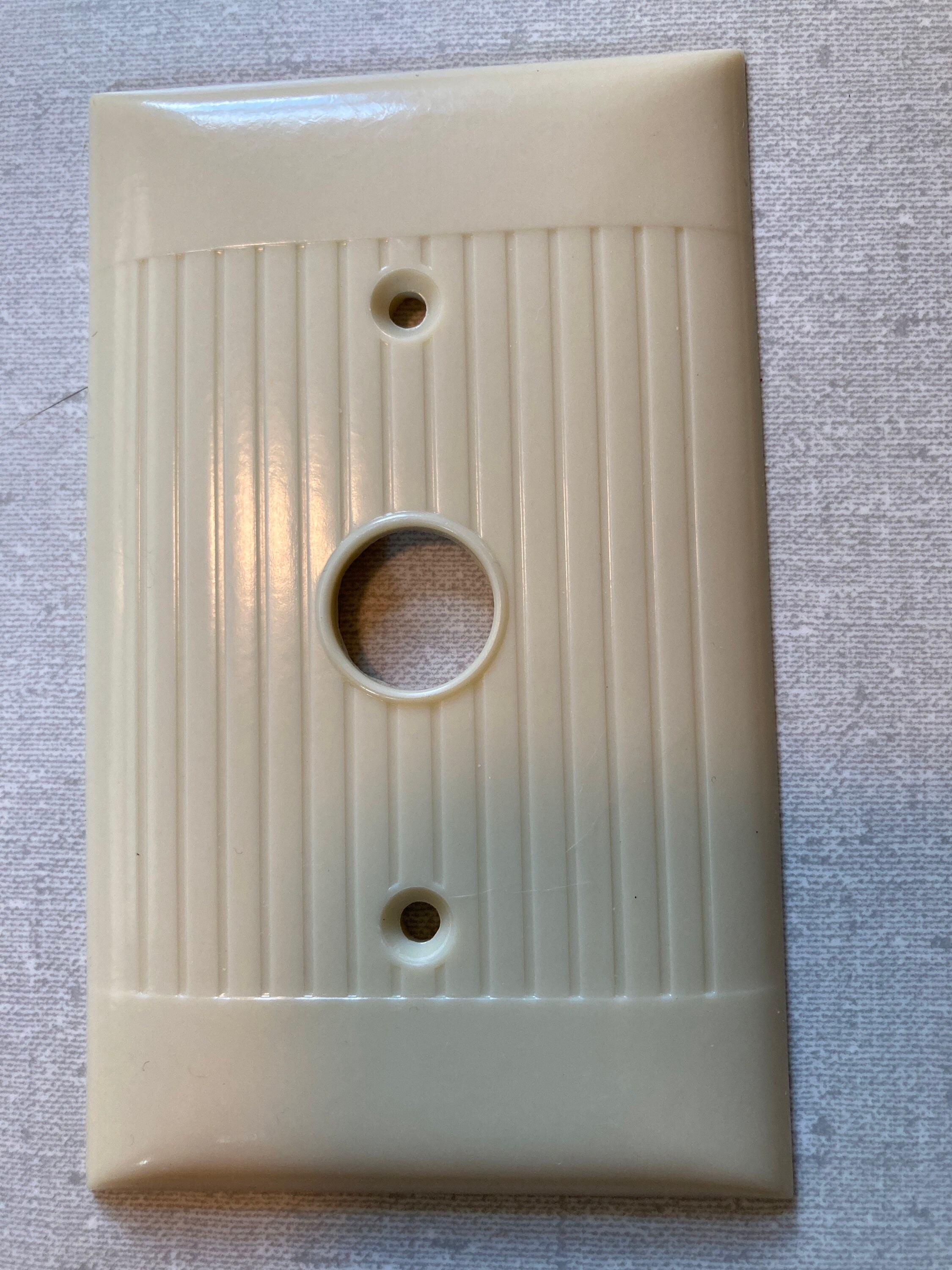 Vintage Plastic Cable Wall Plate Cover Sierra Electric Etsy