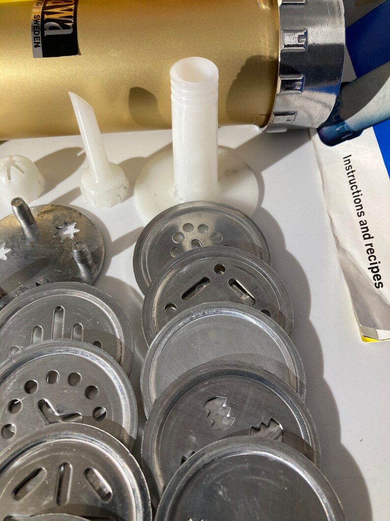 Vintage Sawa 2000 Deluxe Cookie Press /cookie Dough Gun Etsy