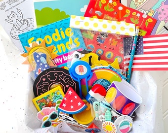 SUMMER Fun Box, Kids Activity Kit, End of School Gift for Kid, Grandchild Gift for Kids
