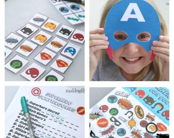 Superhero Printable Activity Pack
